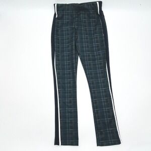 Leo & Viola Pull On Plaid Pants XS Acadamia 90s Preppy Slim Straight Y2K